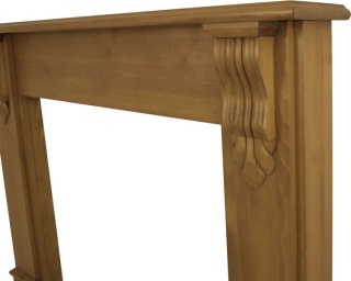 The Edinburgh Corbel Fire Surround - Pine